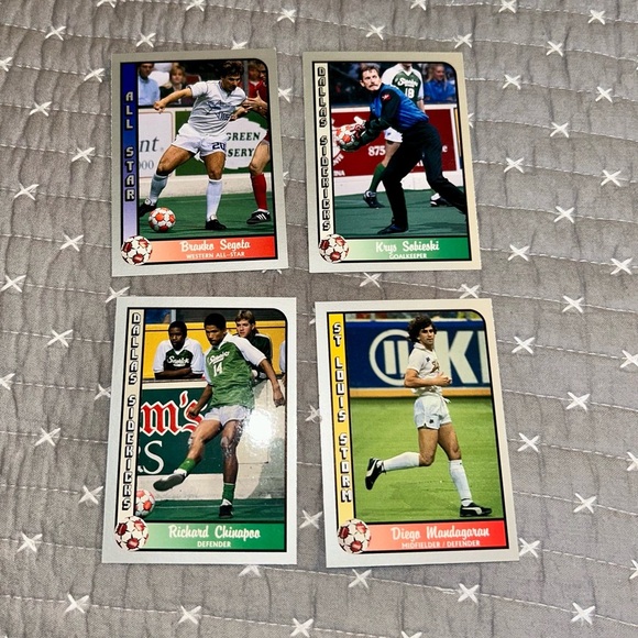 90’s Vintage All Star Soccer Trading Cards Set - Mint - Picture 2 of 7